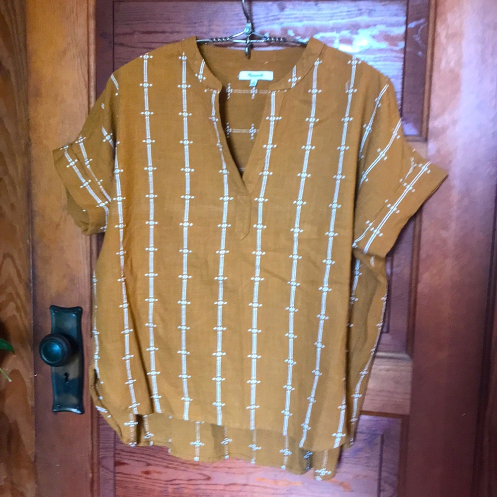 Madewell Daily Shirt in mustard size M